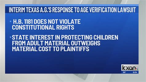 Texas' interim Attorney General responds to lawsuit over age verification on adult websites